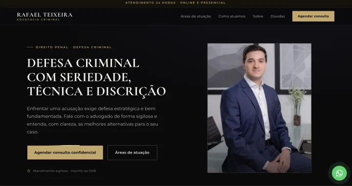Print — Dr. Rafael Teixeira · Advogado Criminalista